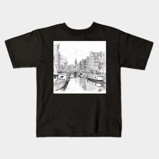 Amsterdam Sketch Kids T-Shirt